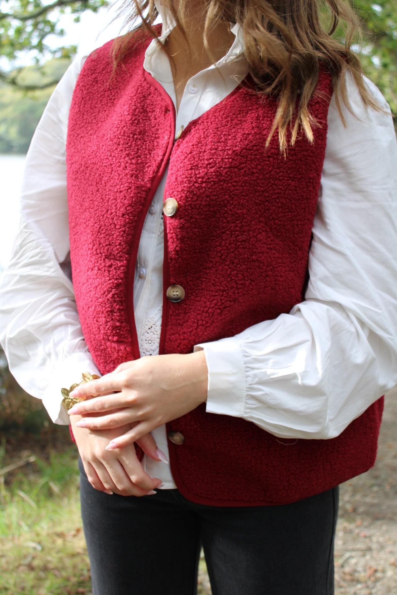 Gilet AILEEN bordeaux